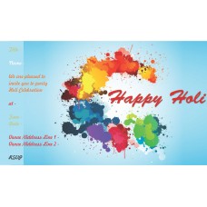 Color full Holi Card